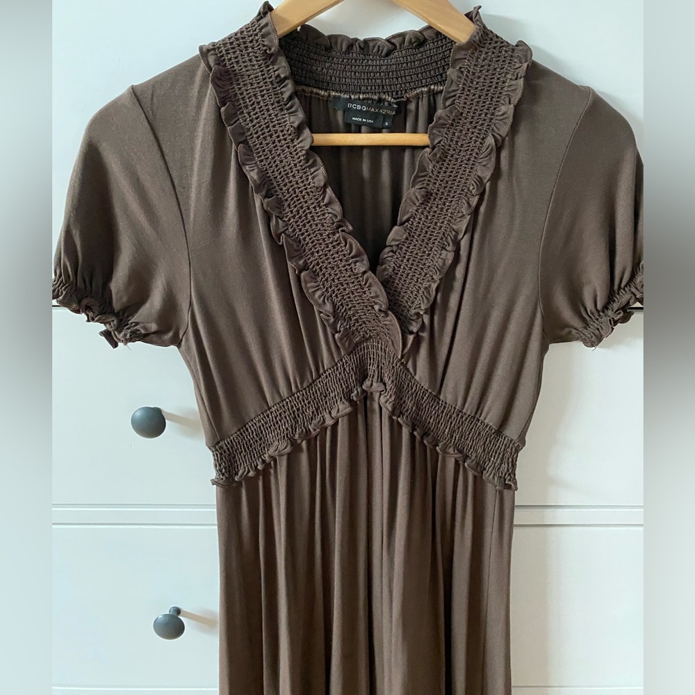 BCBGMAXAZRIA Brown Dress. Size Small